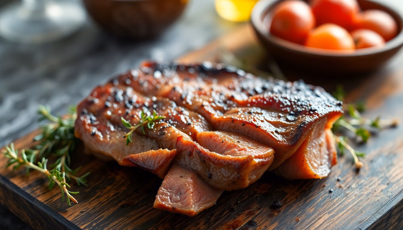 Saftiger Schweinebraten mit Soße