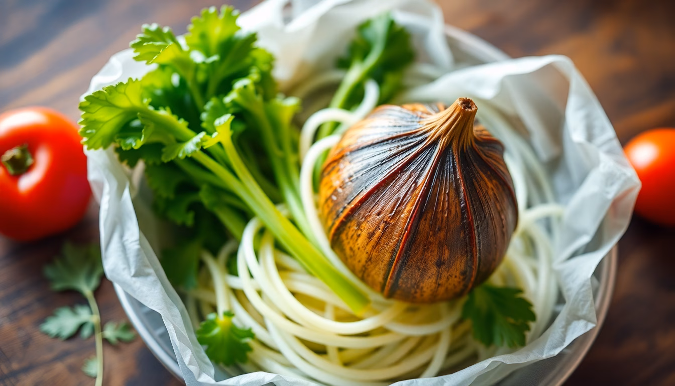 Farbenfrohes, dampfendes Gemüse appetitlich angerichtet