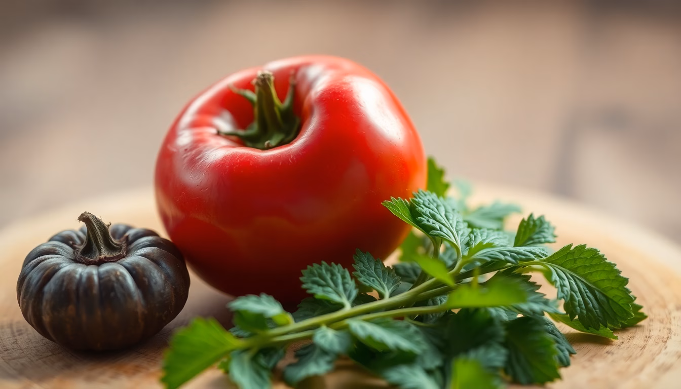 Frische Kräuter in einem Topf auf einer Küchenfensterbank