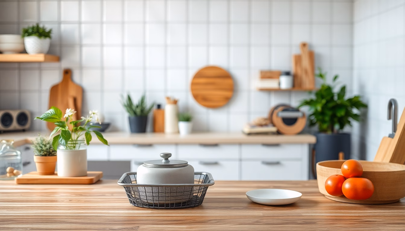 Aufgeräumter Küchenschrank mit sortierten Vorratsdosen