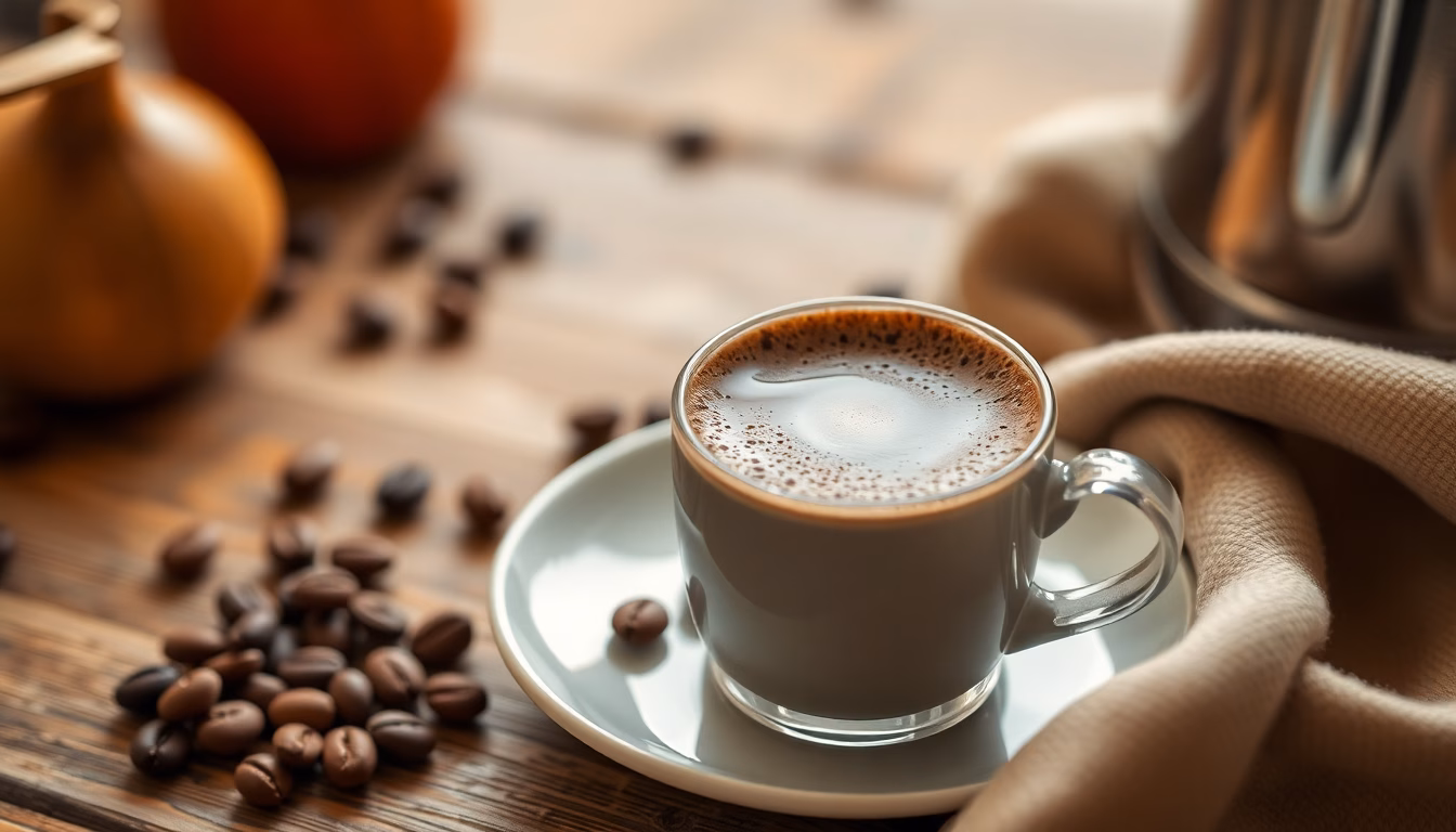 Frisch geröstete Kaffeebohnen in Nahaufnahme