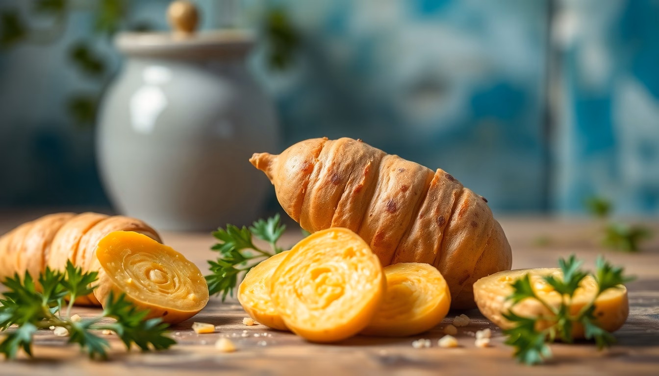 Knusprige, goldbraune Kartoffelspalten mit Kräutern