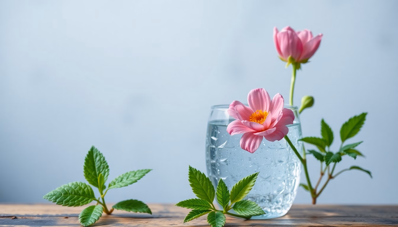 Frische Blumen in Vase, Zuhause