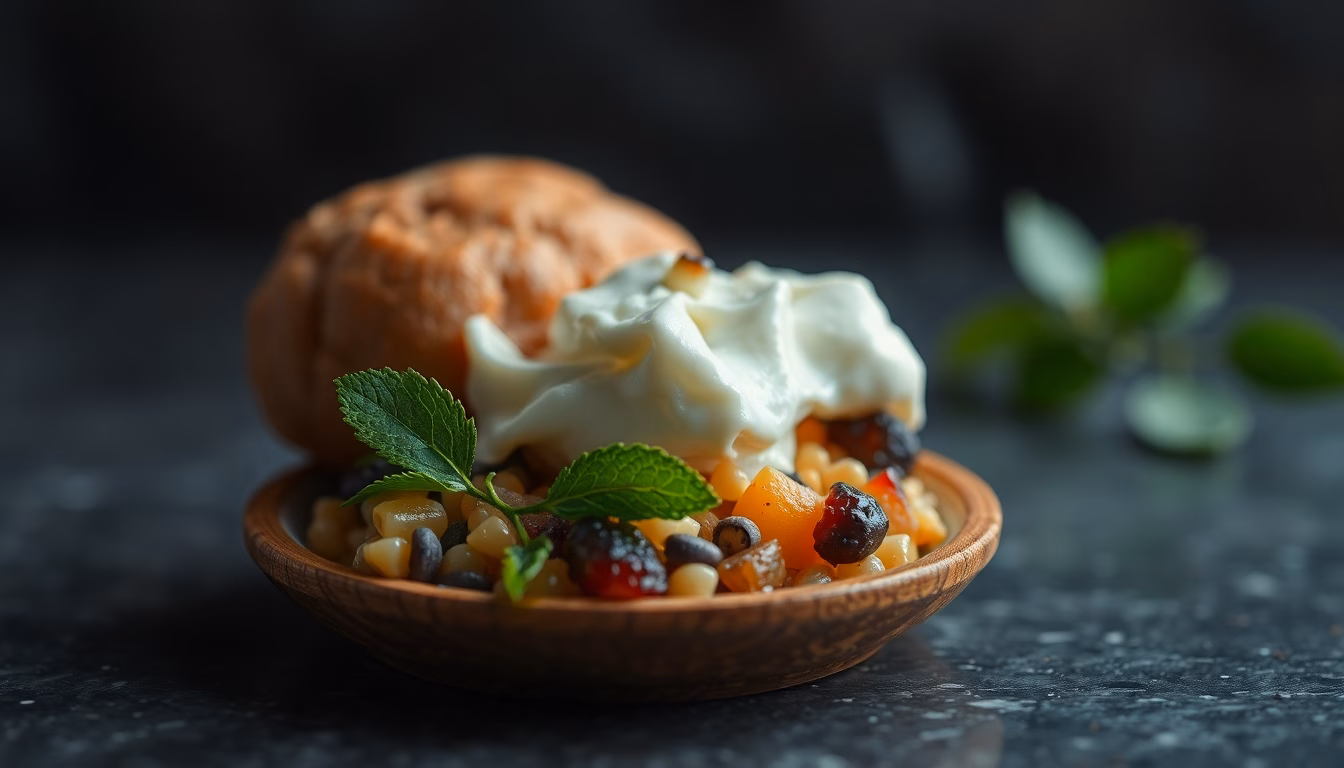 Dampfende Suppe mit frischen Zutaten