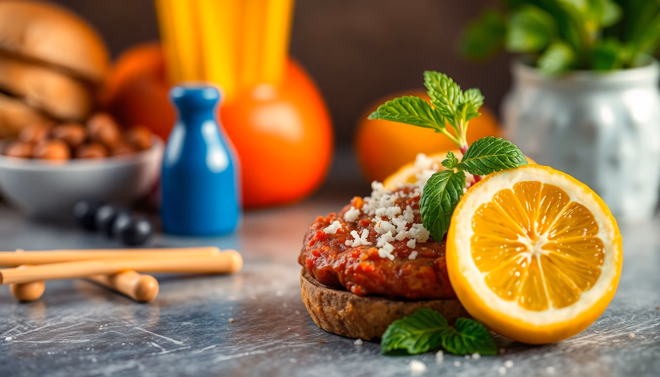 Dampfende hausgemachte Brühe mit frischen Kräutern