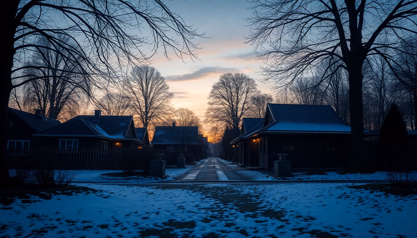 Gemütliches Wohnzimmer mit warmem Kerzenlicht und Stehlampe