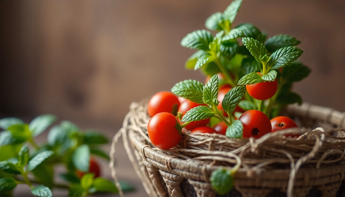Frisches Basilikum in einem Glas