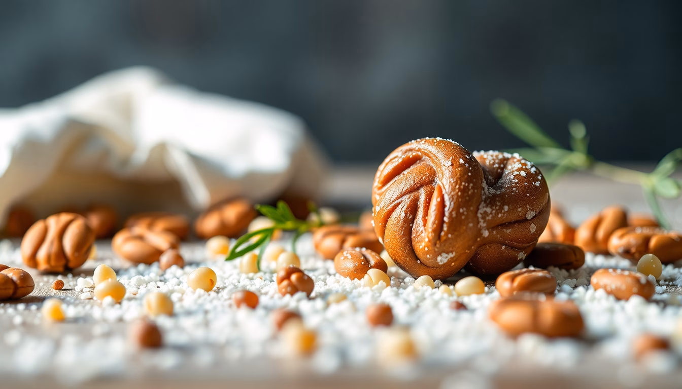 Goldbraun geröstete Nüsse in einer Schüssel